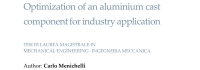 A master's thesis resulting from collaboration with Fonderia Morini