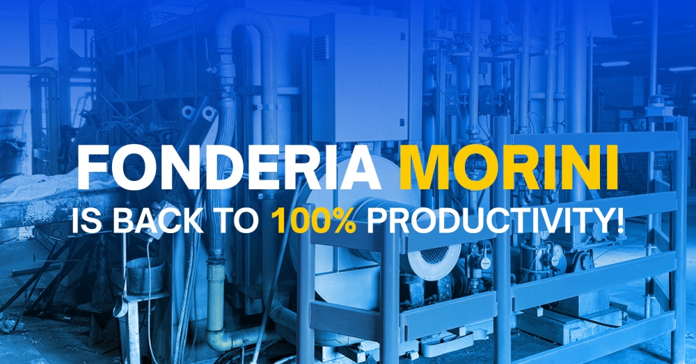 Fonderia Morini torna al 100% della produttività dopo le alluvioni