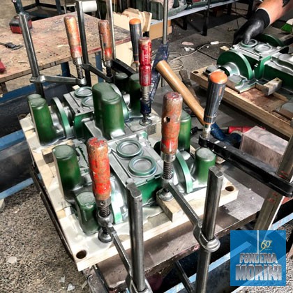 Ripristino modello - prima - Servizi - Fonderia Morini